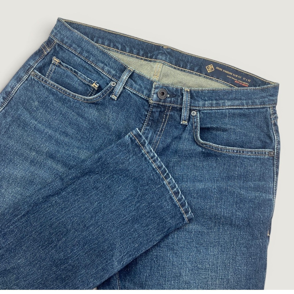 Roark Mens 31x32 HWY 133 Denim Jeans Dark Wash Blue Standard Slim Fit RD208